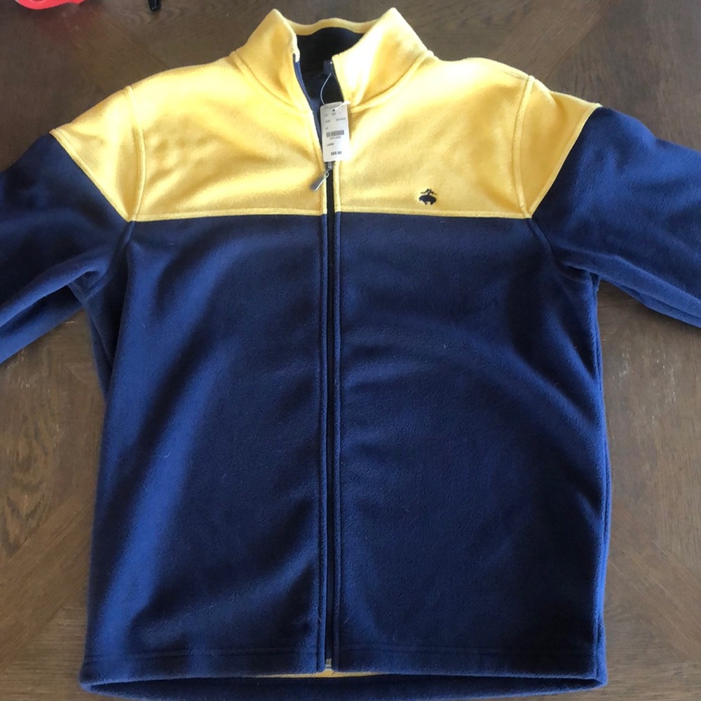 Brooks brothers zip up fleece NWT